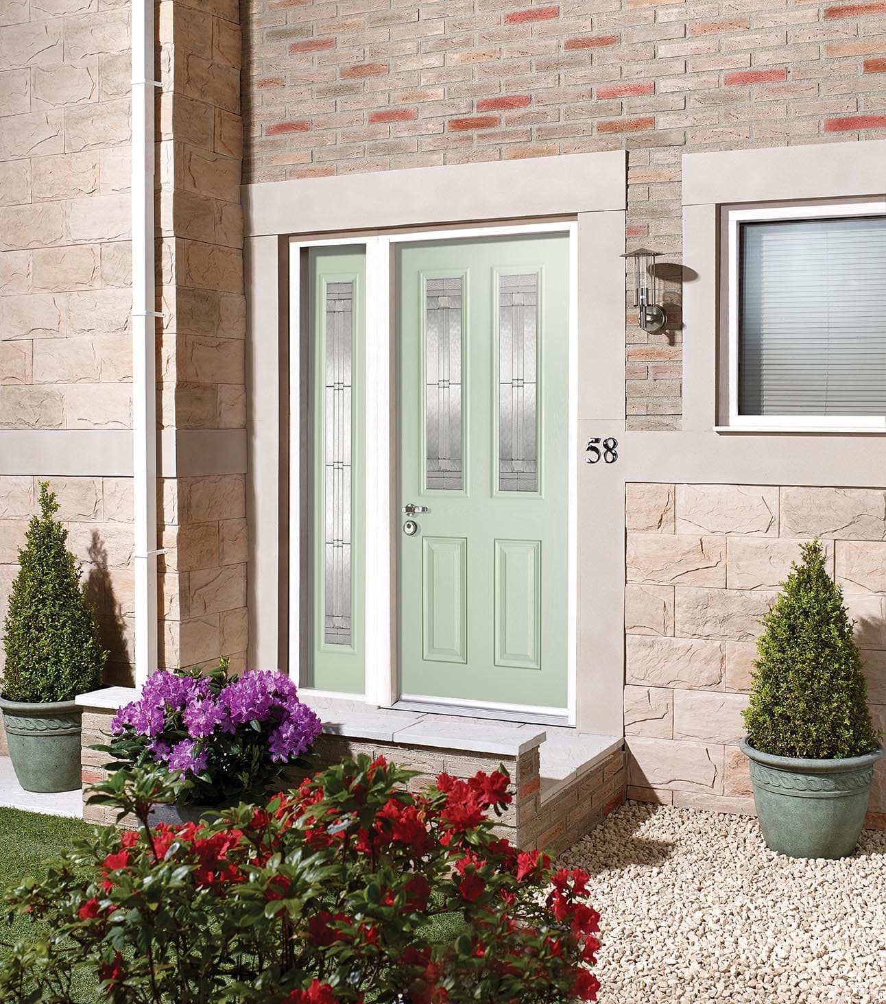 Malton GRP Green External Door