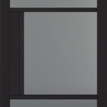 Black Tribeca Tinted Glass Internal Door