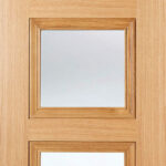 Oak Amsterdam Internal Door Clear Glass