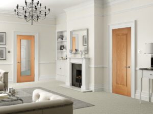 Oak Eindhoven Glazed Door 1 Panel - Image 2