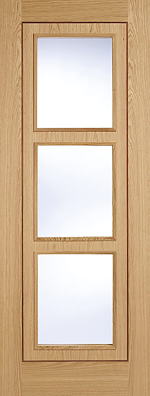 Oak inlay 3 light internal door
