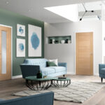 Internal Fire Door Oak Vancouver Fully Finished - Image 3