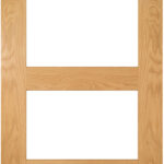 Oak Coventry Clear Glass Shaker Door