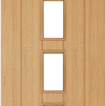 Internal Door Oak Galway With Clear Glass Untreated