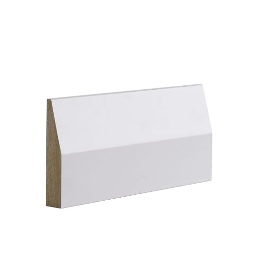 White primed half splayed architrave MDF 90mm ready to paint – Doorphoria Halifax