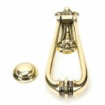 Aged Brass Loop Door Knocker - Image 4