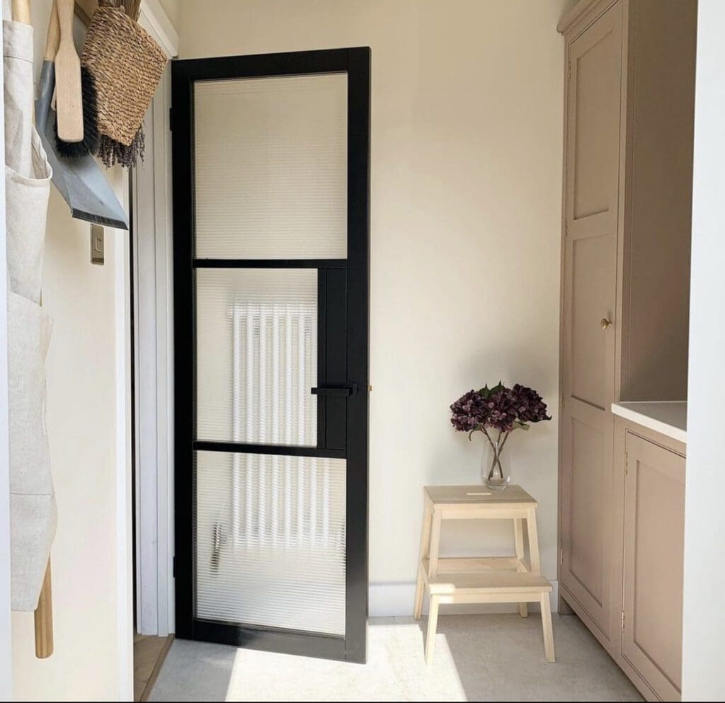 Black Tribeca Clear Glass Internal Door