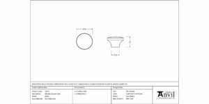 Black Ribbed Cabinet Knob - Image 3