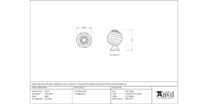 Black Twist Cabinet Knob - Image 4