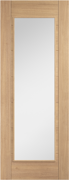Oak Carini 1 Light Internal Door Untreated