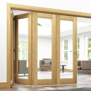 Internal Bifold Frame Kit Oak Fully Finished Deanta