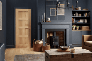 Oak Shaker 4 panel fully finsihed internal door
