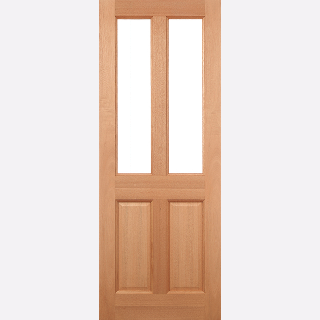 External Door Hardwood Malton Frosted Glass Untreated Doorphoria