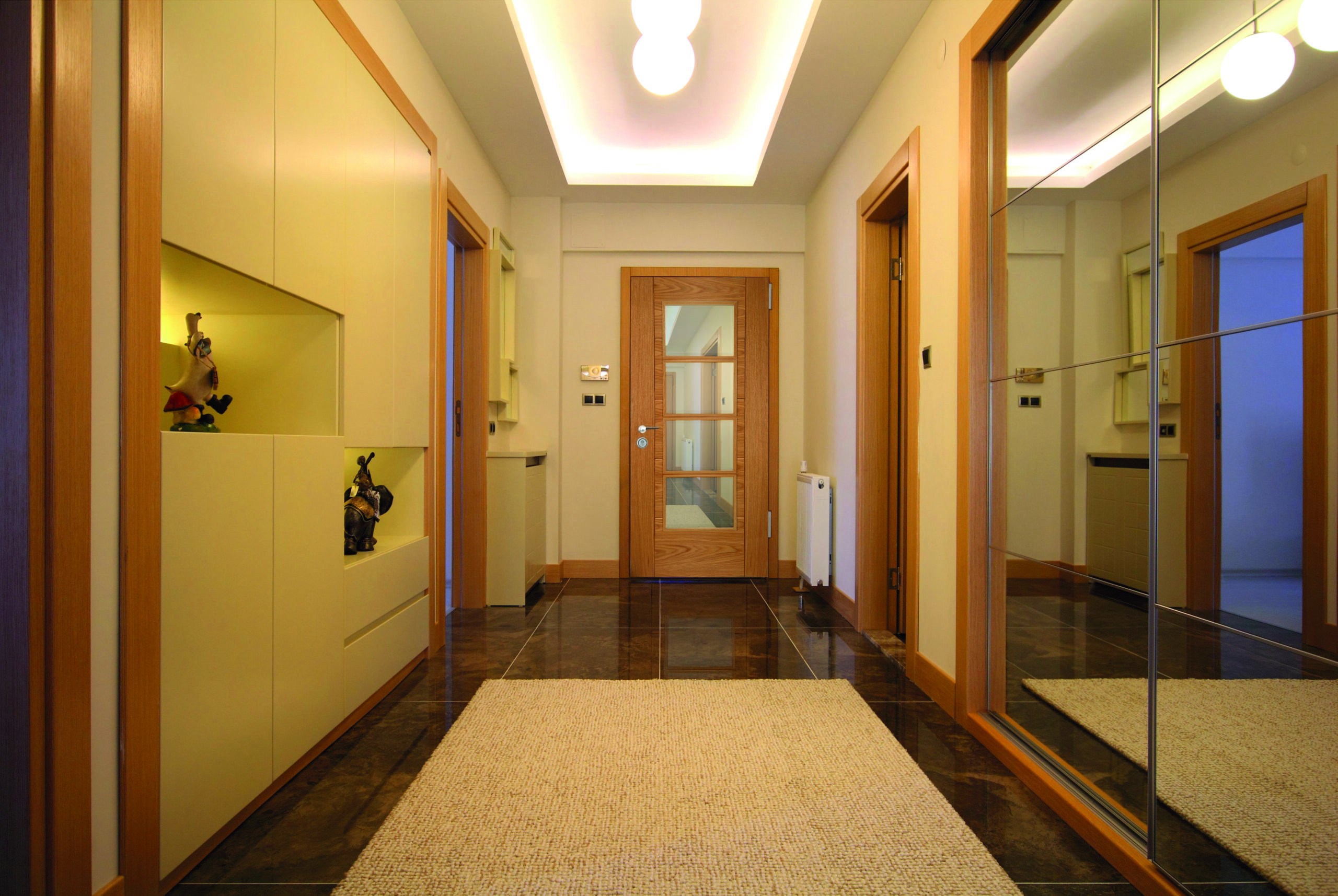 Oak Iseo Central 4 Light FD30 Fire Door Deluxe Fully Finished - Image 2