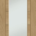 Oak Palermo Essential 1 Light Clear Glass internal door