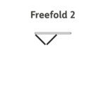 White Freefold System Room Divider Frame - Image 2