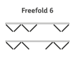 White Freefold System Room Divider Frame - Image 6