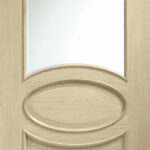 Oak Calabria Clear Bevelled Glass Internal Door Untreated - Image 5