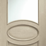 Oak Calabria Clear Bevelled Glass Internal Door Untreated - Image 6