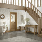 Oak Calabria Clear Bevelled Glass Internal Door Untreated - Image 2