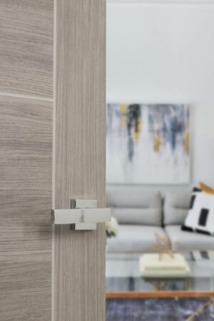Senza Pari Panetti Lever Door Handle on Flush Square Rose PC - Image 2