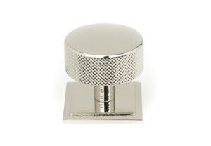 Polished Nickel Brompton Cabinet Knob - 38mm (Square)