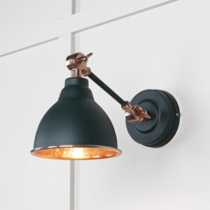 Hammered Copper Brindley Wall Light in Dingle