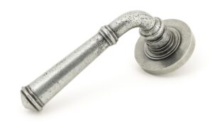 Pewter Regency Lever on Rose Set (Plain) - Unsprung