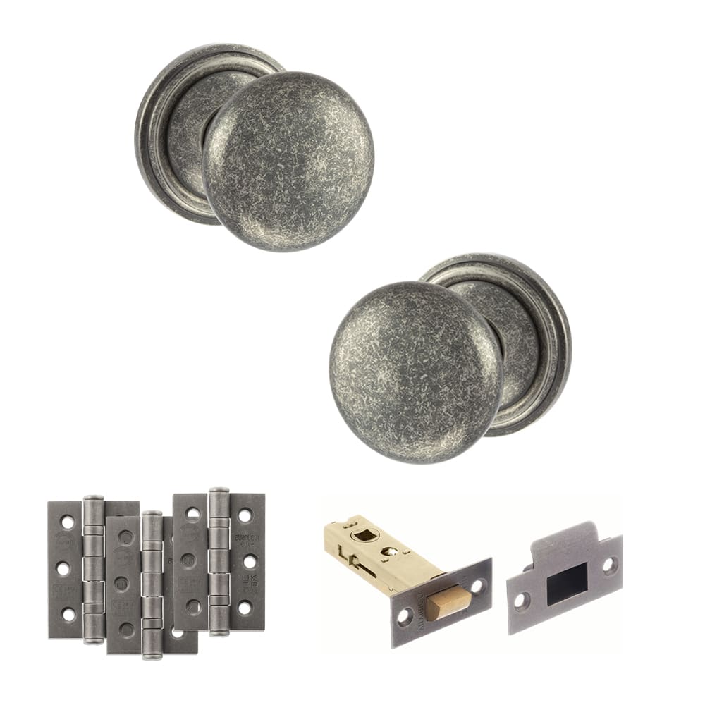 Old English Harrogate Solid Brass Mushroom Mortice Knob on Concealed Fix Rose - DS - Image 2