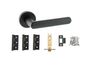 Atlantic Michigan Dorpac (3" Latch, 3"x2" Hingesx3) - Matt Black
