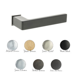 Forme Asti Lever Door Handle on Concealed Square Rose PC