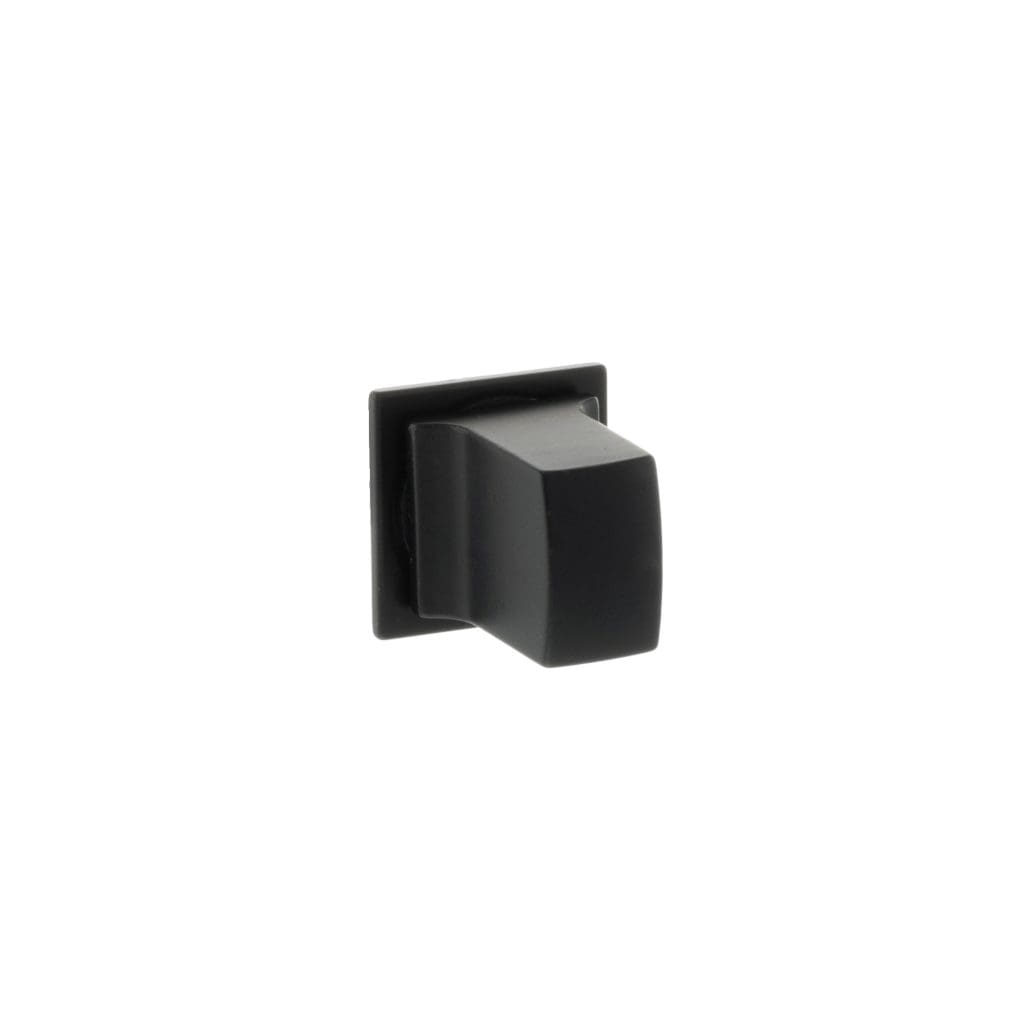 Atlantic Forme Concealed WC Turn Square in matt black with sleek square design.