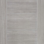 White Grey Palermo Fully Finished Internal Laminate Door