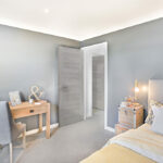 White Grey Palermo Fully Finished Internal Laminate Door - Image 2