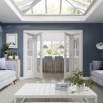 White Freefold System Room Divider Frame