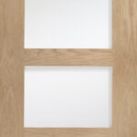Shaker 4 Light Fire Door Obscure Glass Untreated
