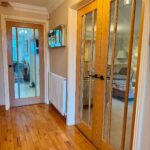 Internal Door Oak Lincoln 3L Clear Glass Pre-finished - Image 2