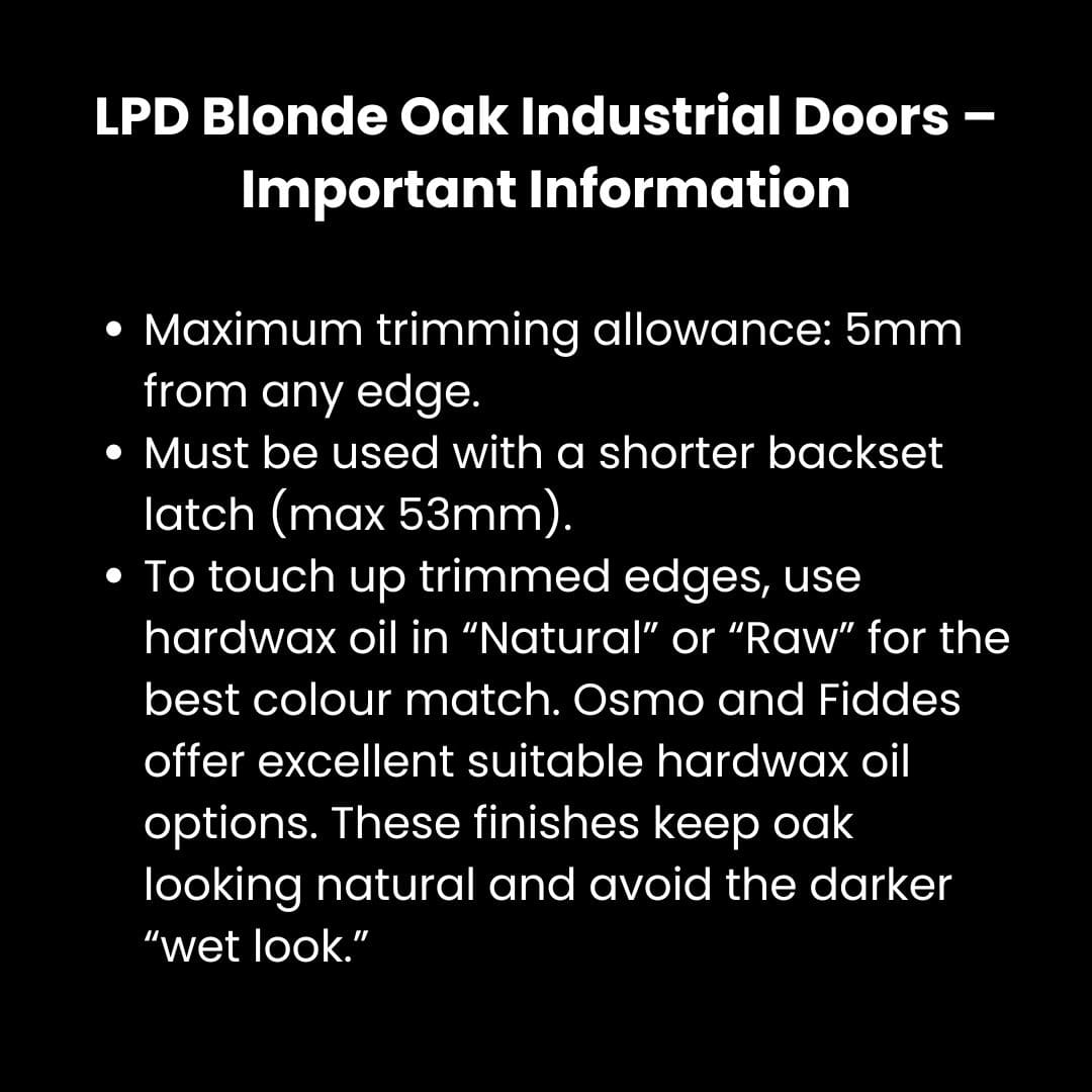 Blonde Oak Soho 4 Panel Clear Glass Internal Door Fully Finished - Image 2