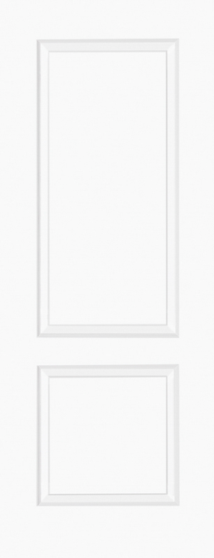 Berlin 2 Panel Door White Moulded