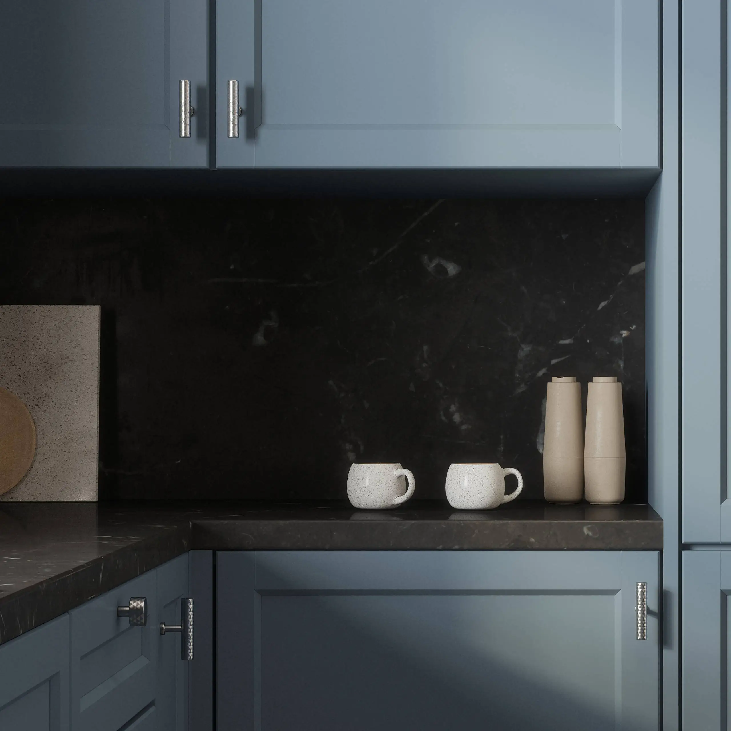 Millhouse Brass Paddington Spiral T-Bar Cabinet Knob Handle - Matt Black - Image 2