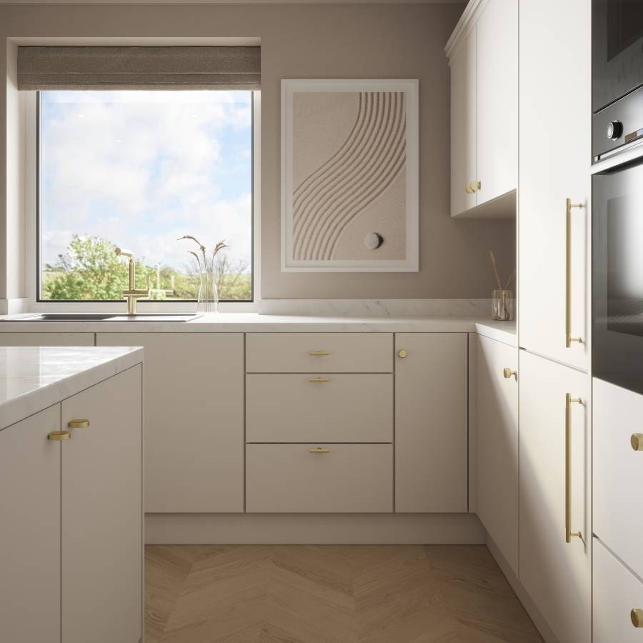 Millhouse Brass Eiffel Knurled T-Bar Cabinet Pull Handle 320mm - Urban Dark Bronze - Image 2