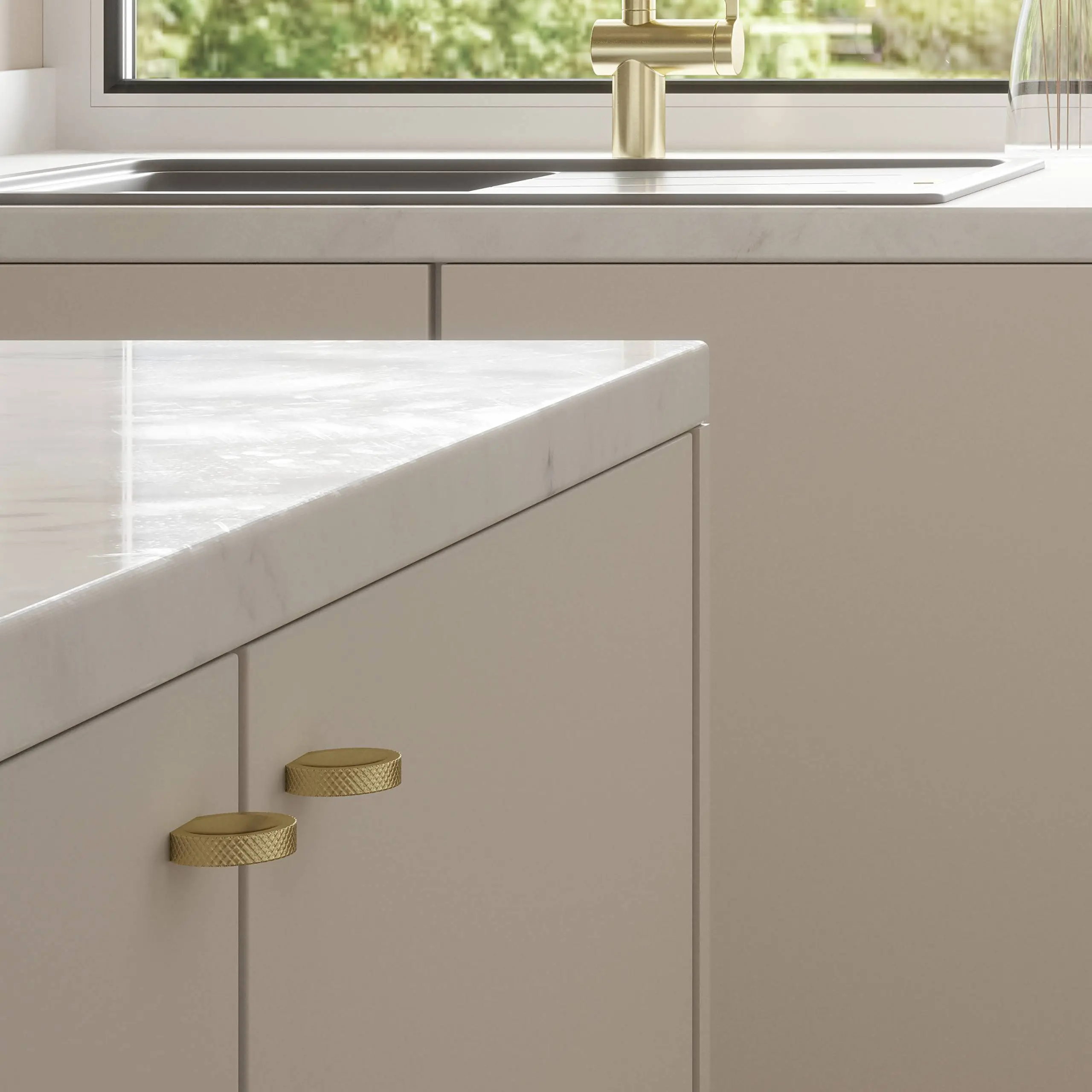 Millhouse Brass Pennington Hexagonal Finger Pull Cabinet Knob Handle - Urban Dark Bronze - Image 2