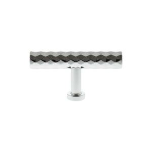 Millhouse Brass Chrysler Diamond T-Bar Cabinet Knob Handle - Polished Chrome