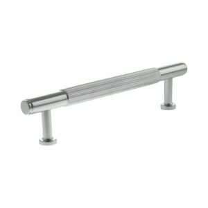 Millhouse Brass Battersea Linear T-Bar Cabinet Pull Handle 128mm - Polished Chrome