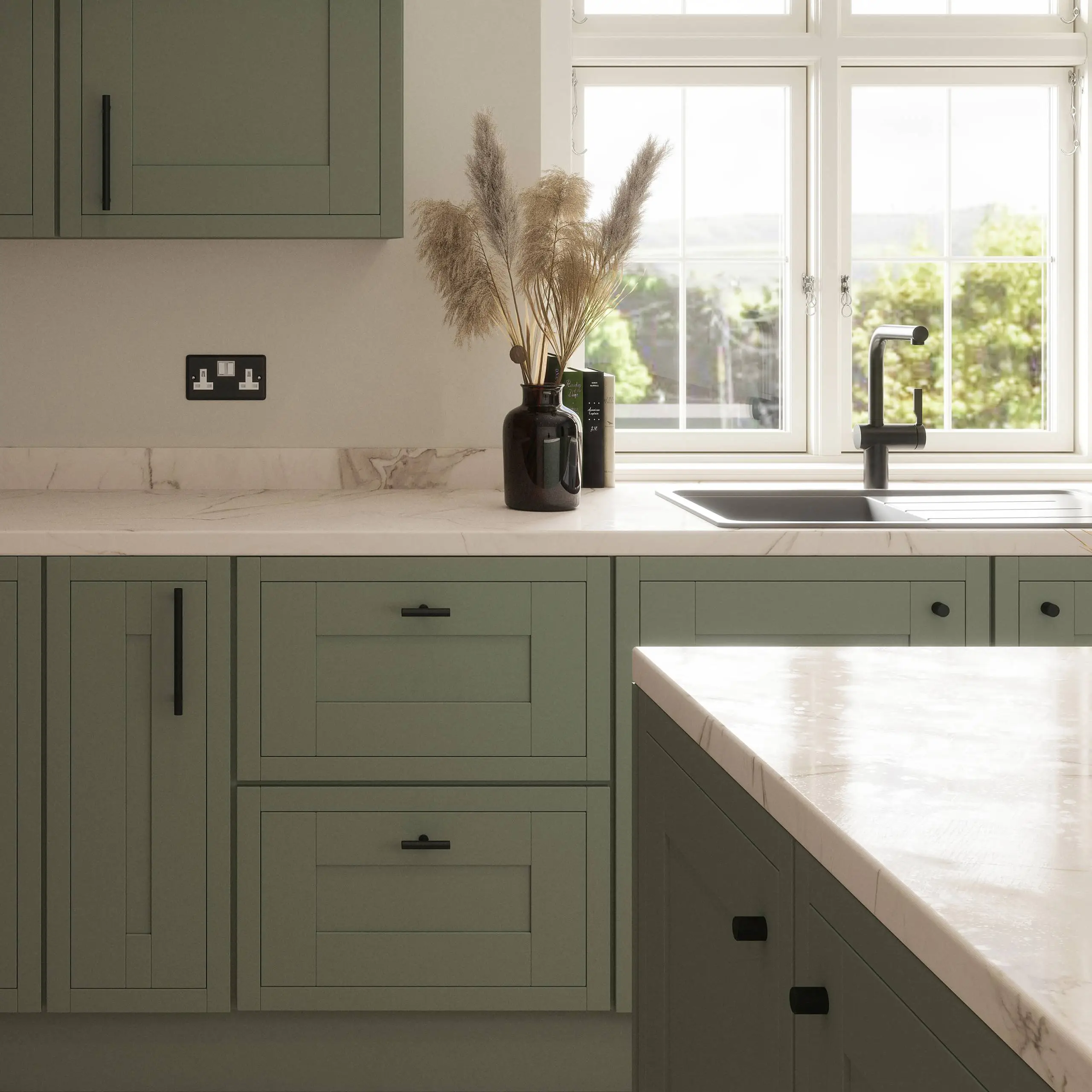 Millhouse Brass Paddington Spiral Cylinder Cabinet Knob Handle - Antique Brass - Image 2