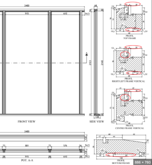 Oak Majestic External Door and Sidelight Kit Untreated - Image 2