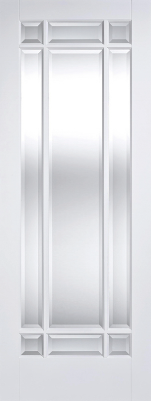 Manhattan 9L White Glazed Internal Door