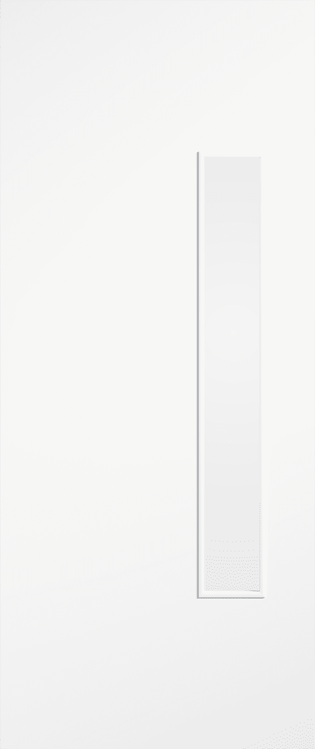 Primed White Flush 18G internal glazed FD30 fire-rated door