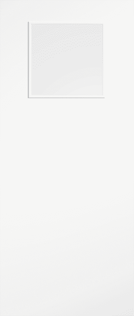 Primed White Flush 1G FD30 fire-rated internal glazed door with beading