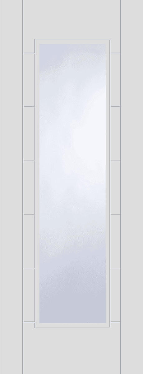 Trade Range White Primed Corsica 1 Light Glazed Door – 35mm with Clear Glass Panel